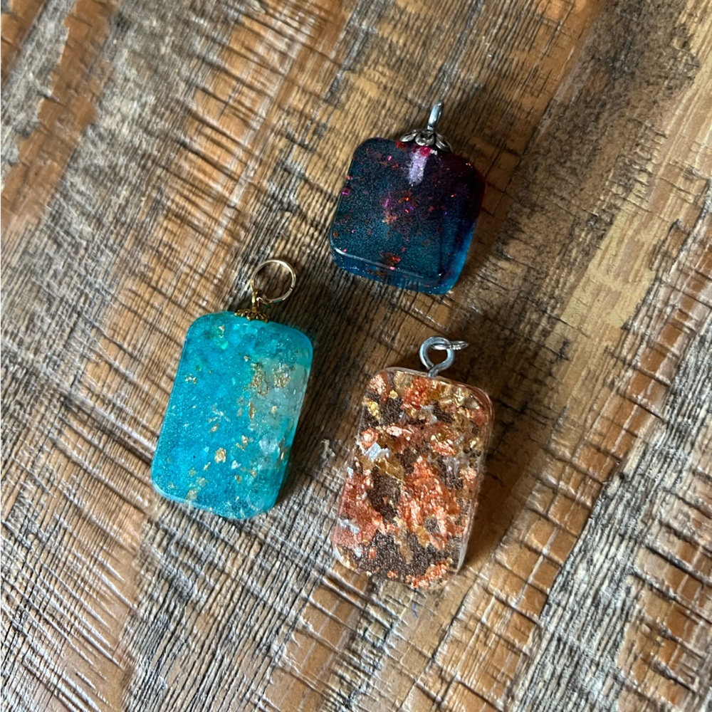 BUNDLE DEAL - 3 Handmade Resin Pendants
